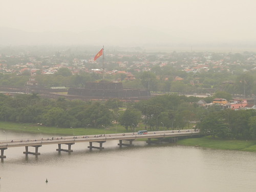 View over Hue from the top of the Imperial Hotel