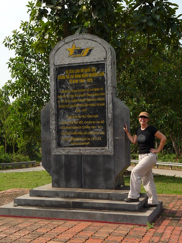 Plaque commerating the Ho Chi Minh Trail