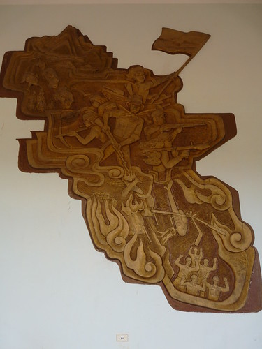 Mural inside the museum on the site of the former Khe Sanh airbase