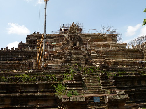 Restoration work being done on Baphuon Temple