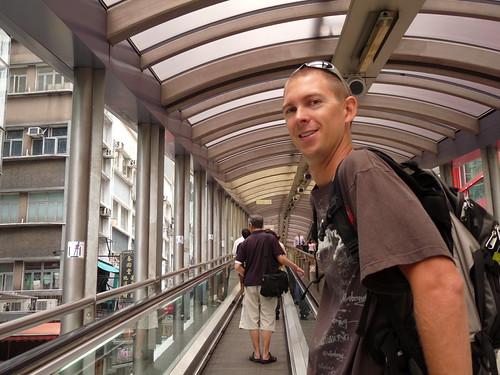 Ed on the Mid Levels escalator