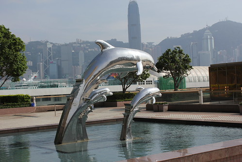 Statue outside the Pacific Hotel, Hong Kong